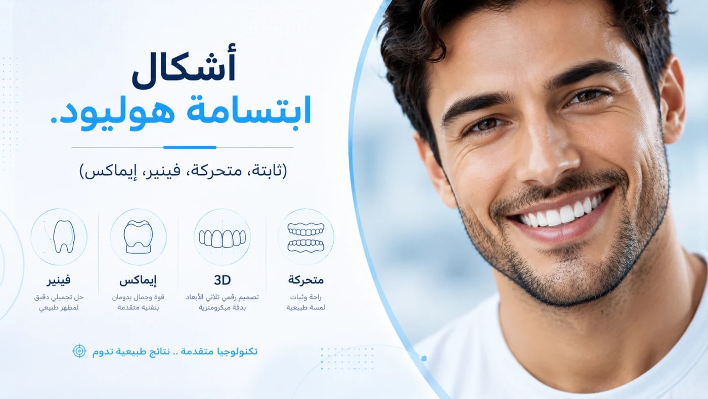 الدليل الشامل لاشكال ابتسامة هوليود