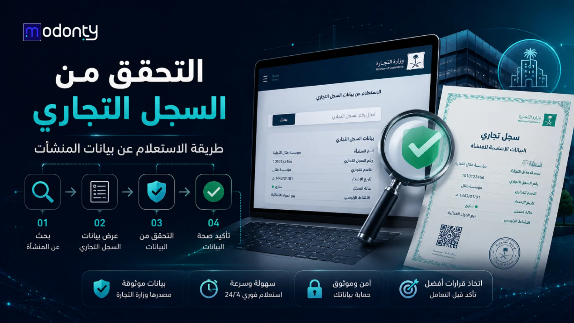 التحقق من السجل التجاري دليل شامل