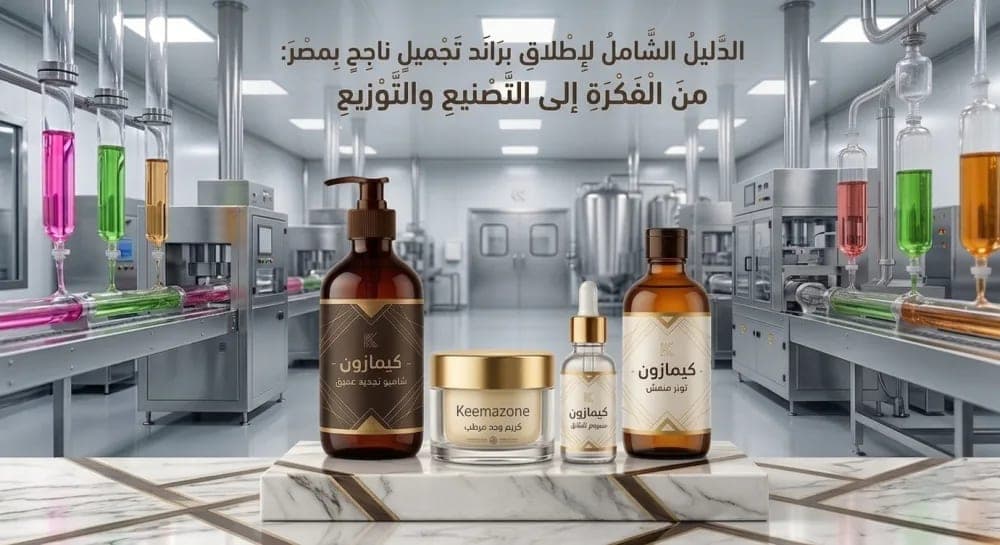 تصنيع مستحضرات تجميل للغير في مصر التكلفة والخطوات وكيفية اختيار المصنع