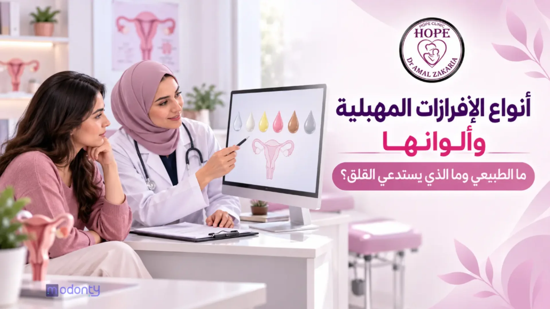 صحة المهبل: دليل ألوان الإفرازات ومتى تستشيرين دكتورة أمل زكريا بالقاهرة.
