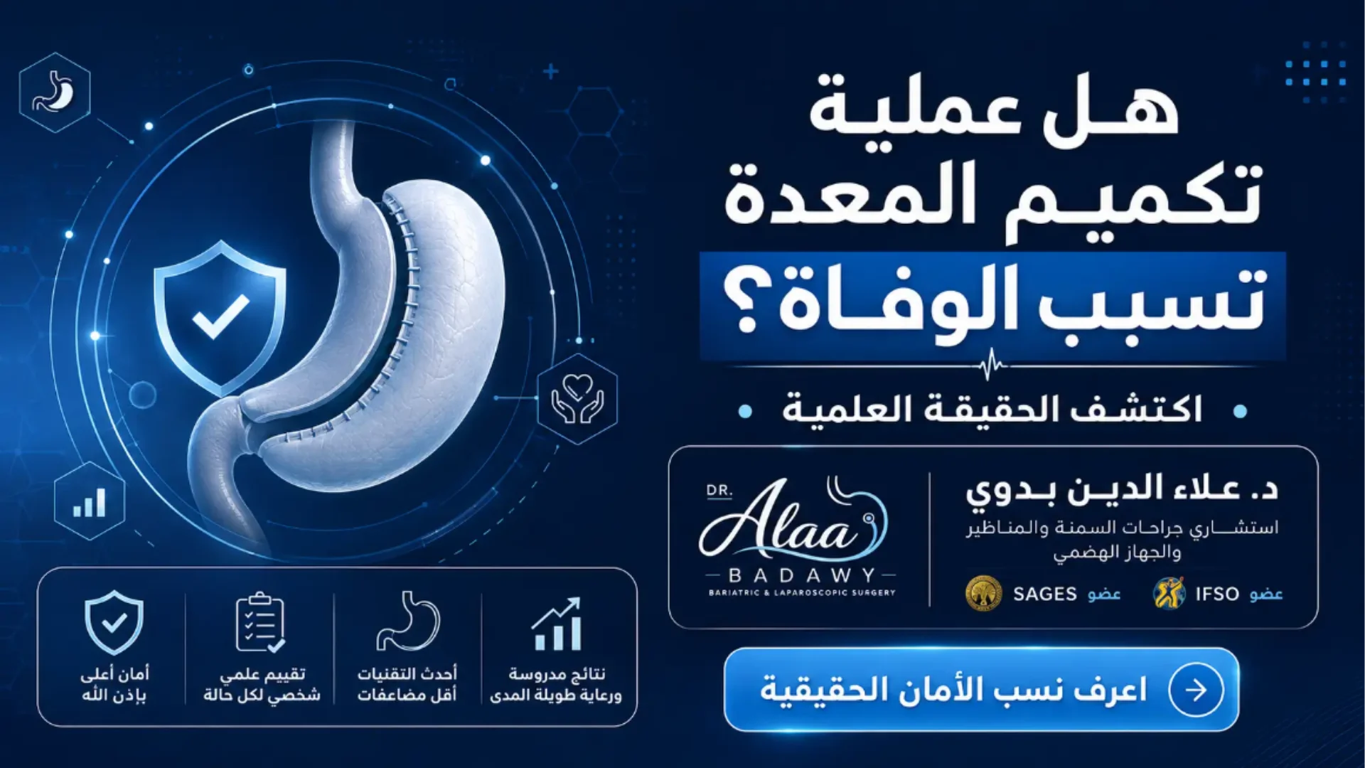 هل تكميم المعدة يسبب الوفاة؟ تعرف علي الحقائق مع د.علاء الدين بدوي