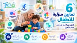 6 تمارين منزلية للأطفال لتعزيز دور الأسرة في دعم خطة التأهيل
