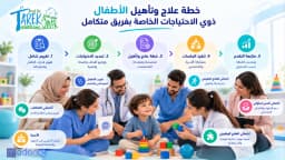 خطة علاج وتأهيل الأطفال ذوي الاحتياجات الخاصة بفريق متكامل