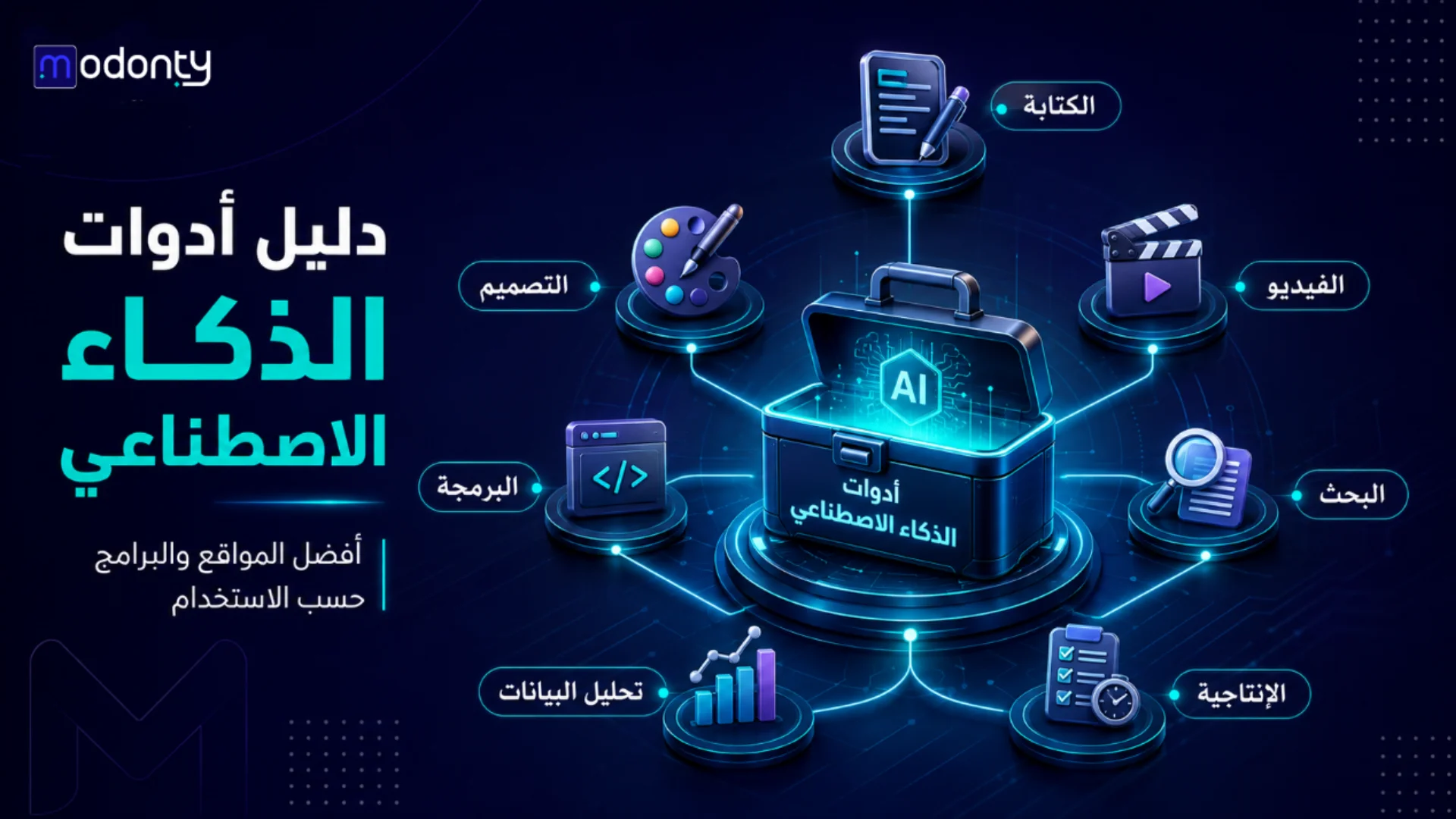 أدوات الذكاء الاصطناعي دليل شامل