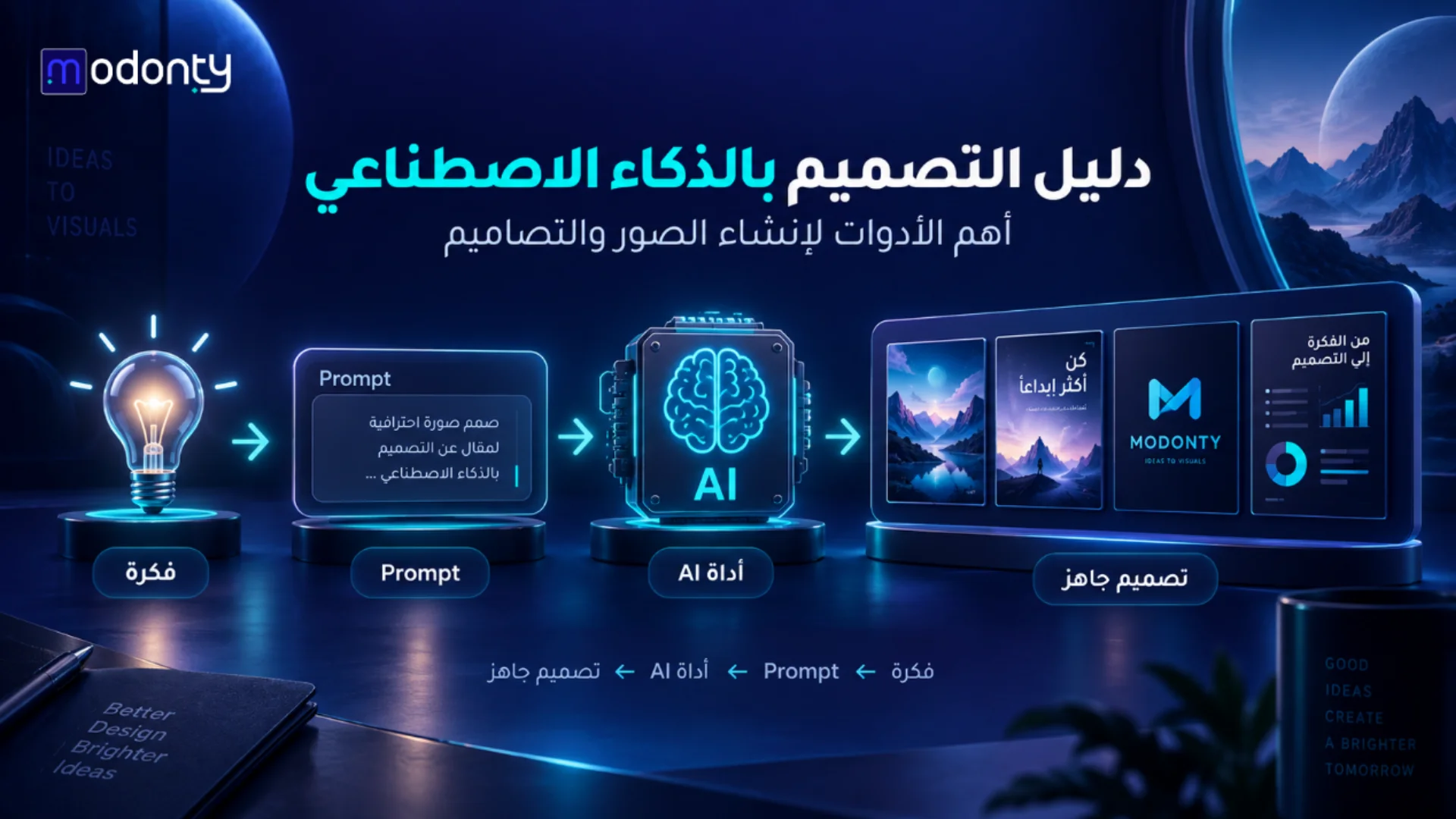 التصميم بالذكاء الاصطناعي أهم الأدوات