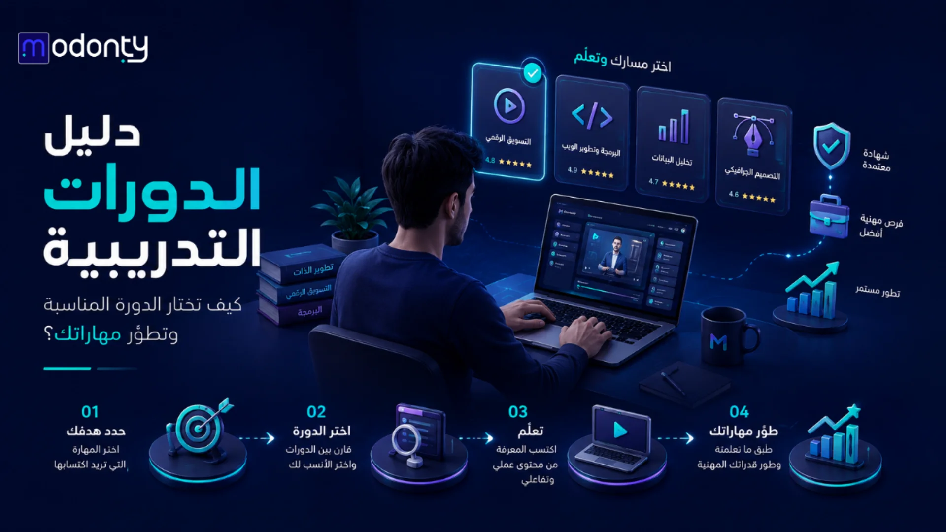 دليل الدورات التدريبية وكيفية تختار المناسب لمهاراتك