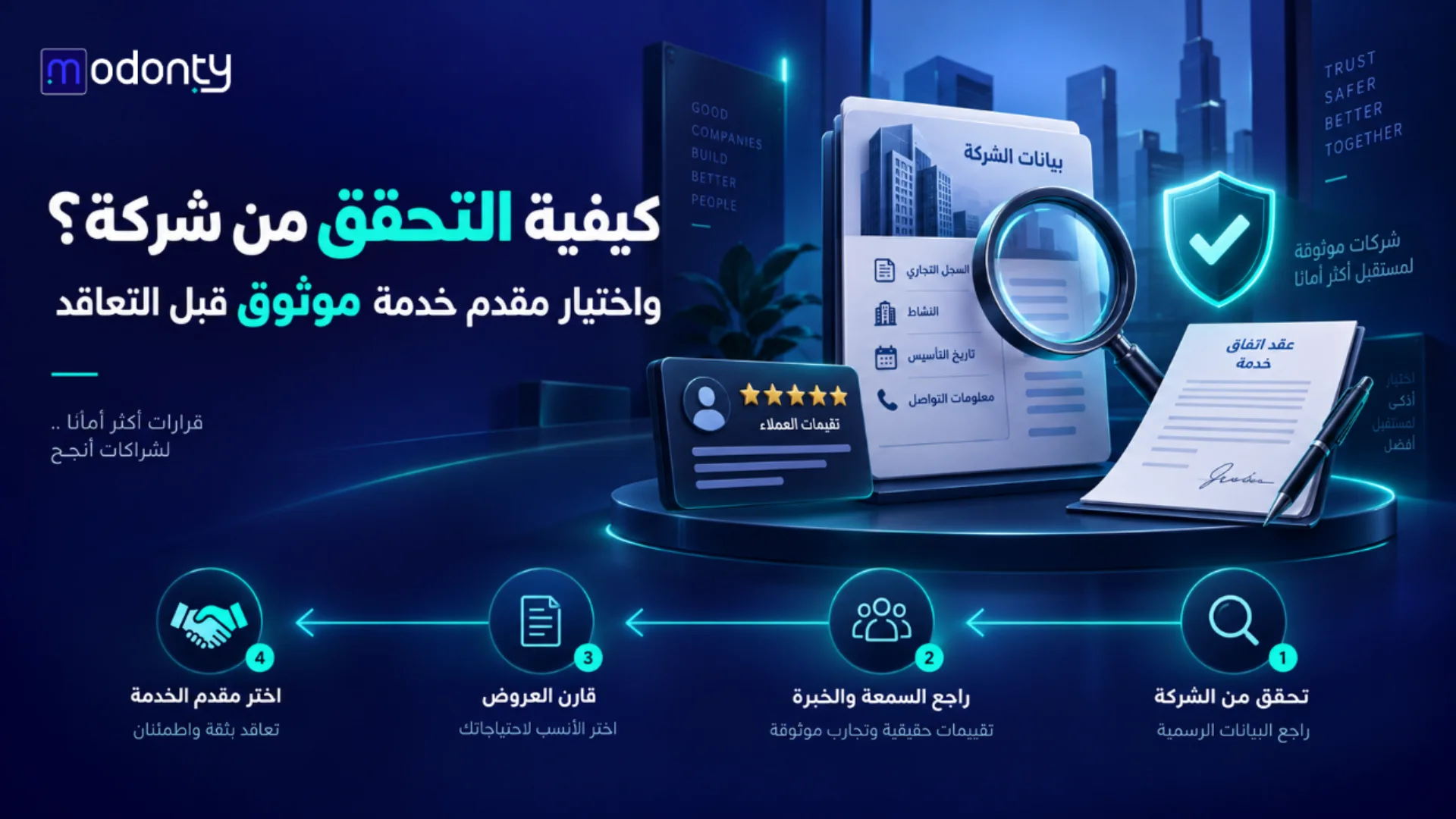 كيفية التحقق من شركة؟