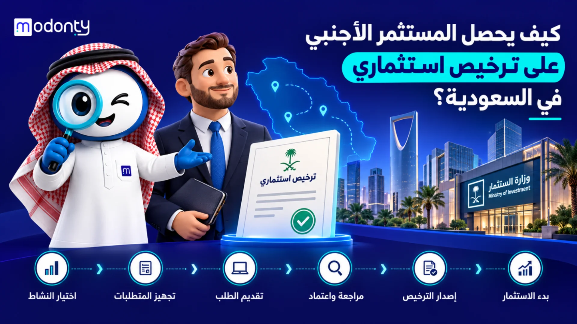 كيف يحصل المستثمر الأجنبي على ترخيص استثماري في السعودية؟