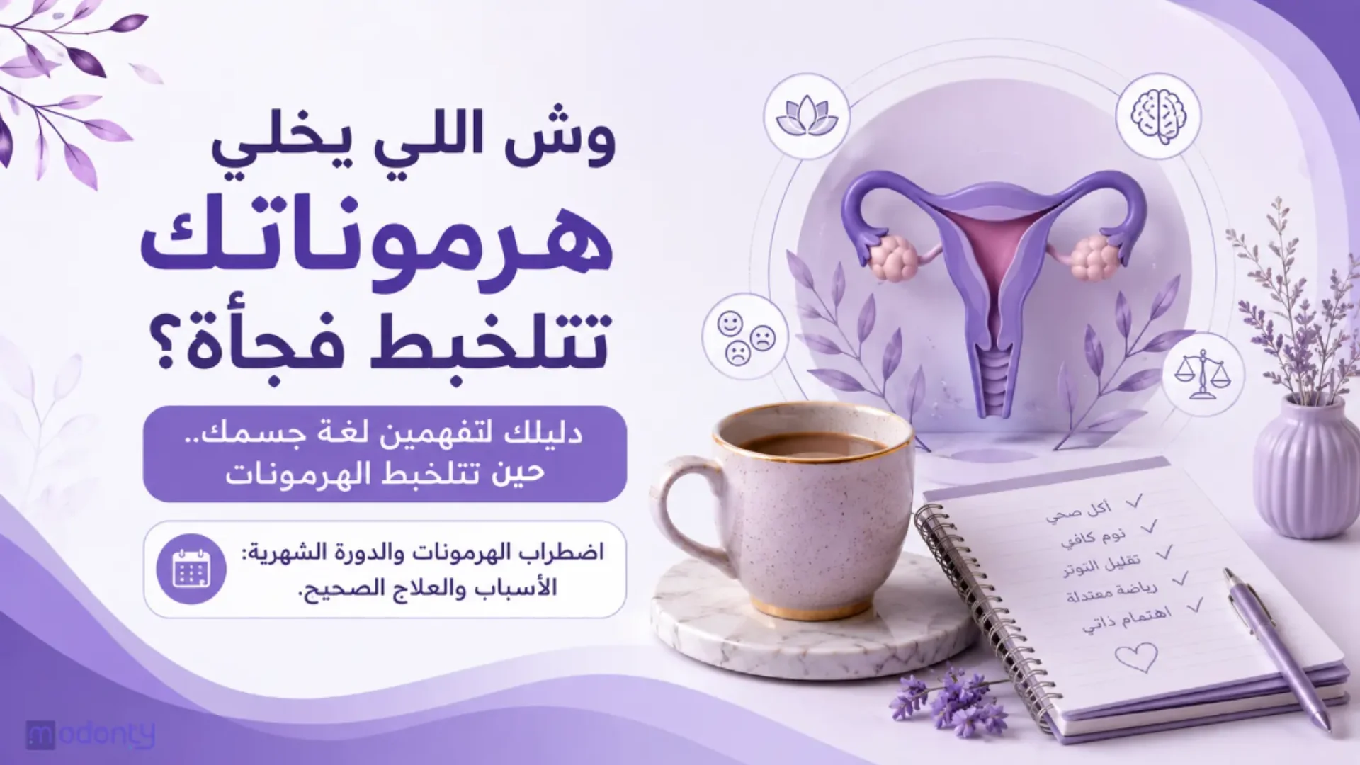 اضطراب الهرمونات والدورة الشهرية: دليل المرأة السعودية لضبط صحتها ومزاجها