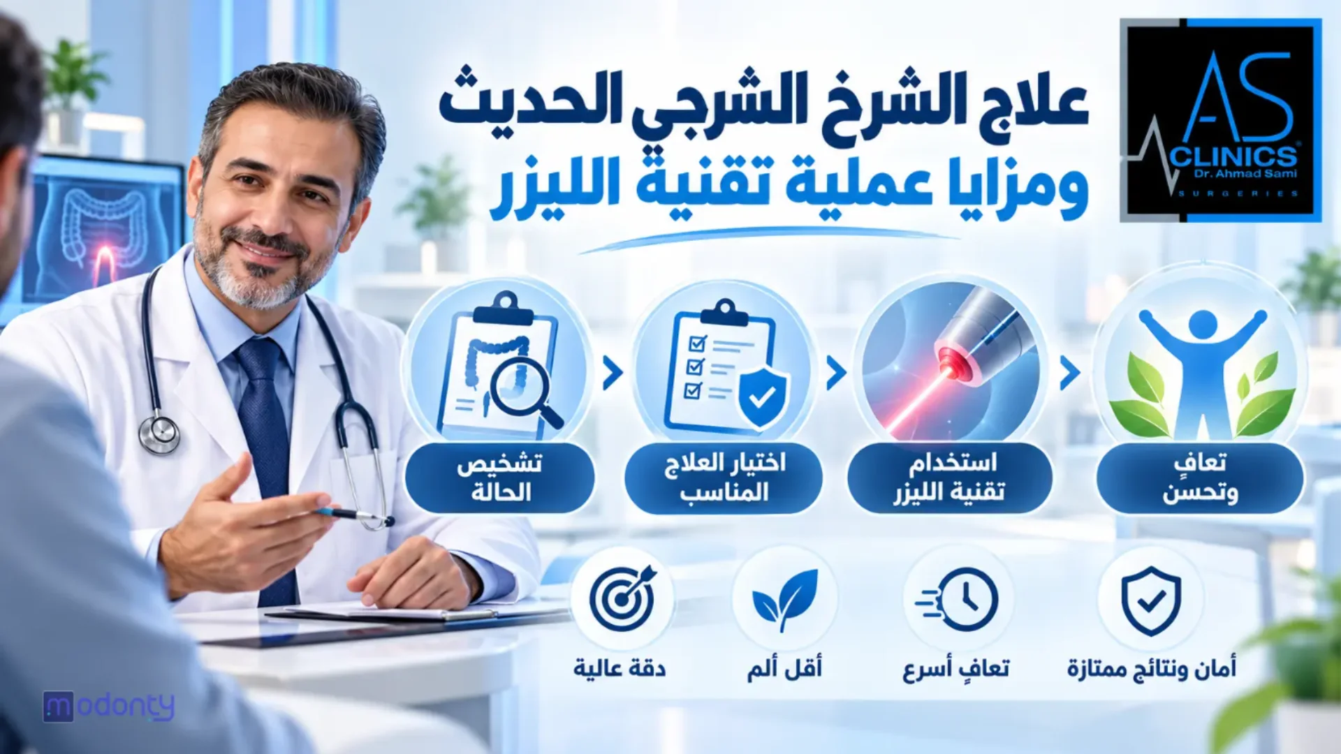 علاج الشرخ الشرجي الحديث ومزايا عملية تقنية الليزر